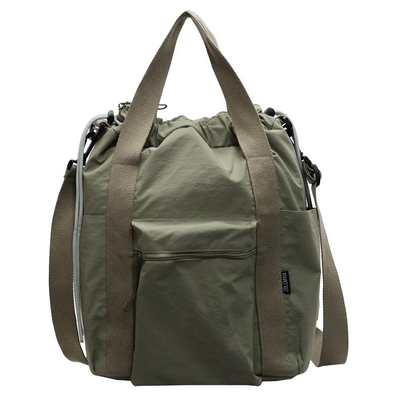 Schoolbag New Tooling Wind Backpack Women's Shoulder One Shoulder Crossbody Large Capacity Handbag Commuter Versatile Simple Three-purpose Bag