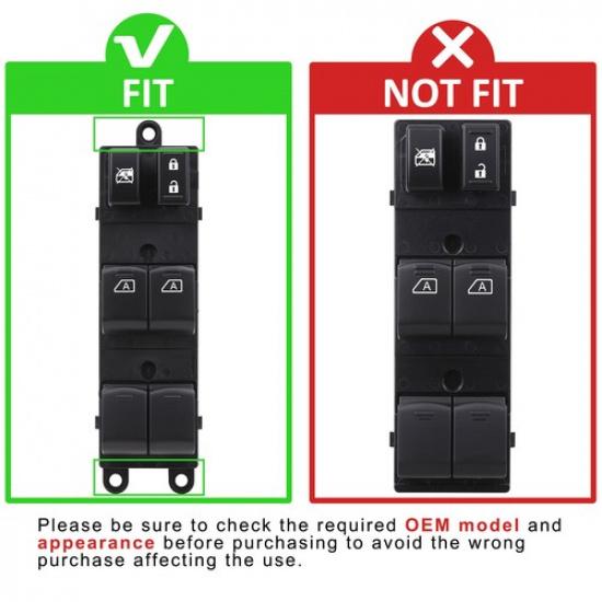 Master Power  Window Control Switch Button Control for  07-12 Nissan Pathfinder