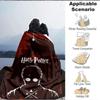 1pc Harry Potter Flannel Blanket, Soft Skin-Friendly with Digital Printing, Various Sizes Available for Family, Friends, Birthday, 145
