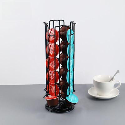Yongyi Rotatable Large Capacity Coffee Capsule Rack for 24 Nestle Black Coffee Capsules