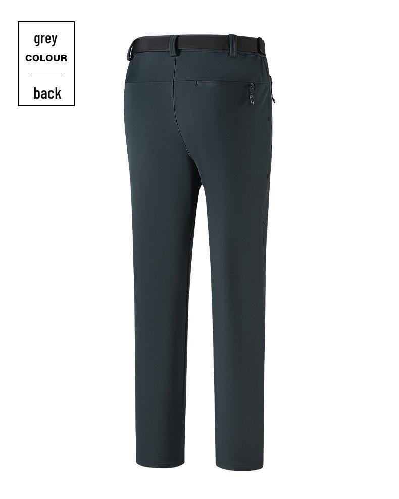 2033 Men's Winter Outdoor Ski Pants: Plus Velvet, Warm, Windproof, Waterproof, Wear-Resistant, With Belt.