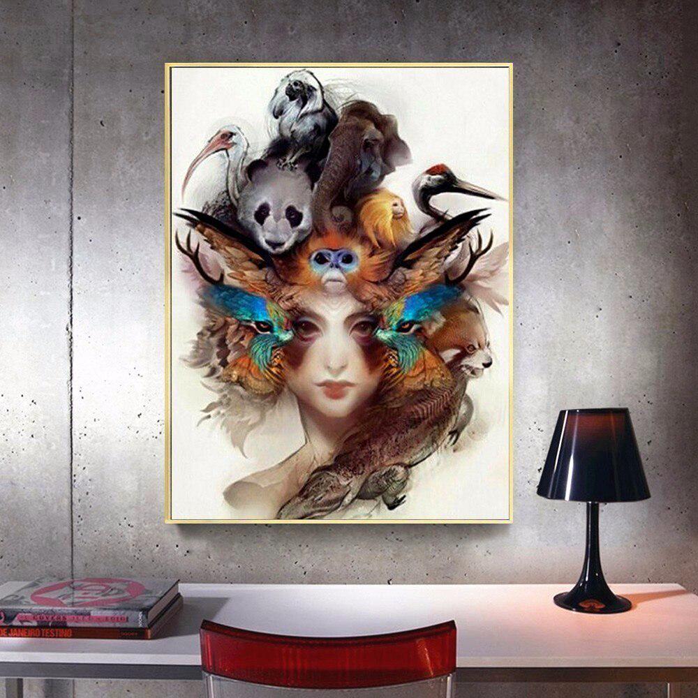 Diamond Mosaic Sale Girls Rhinestones Pictures Diamond Embroidery Full Display Portrait