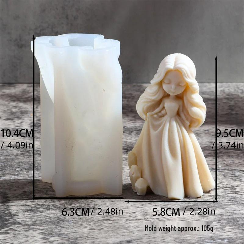 

Принцеса Бетті 3D Гіпсова Лялька та Силіконова Форма для Свічки