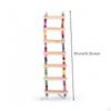 Bird Ladder Colorful Hanging Toy Wood Climbing for Pet Birds, Parrots, Cage, Aviary