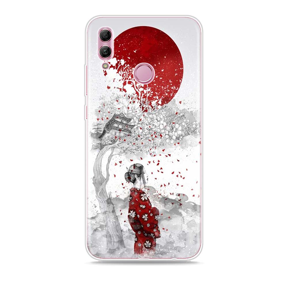 Japanese Red Sun Anime Silicone Cover For Honor 30 30S 30i 9 10 9A 9C 9S 9N 10i 10X 9X Lite Pro 5G Phone Case