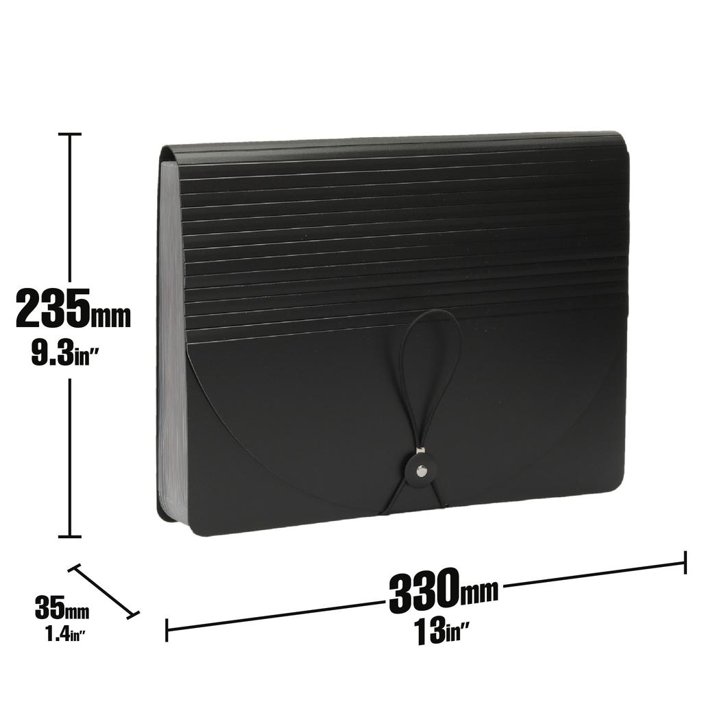 Expanding File Folder 13/24 Pocket Accordion A4 Letter Size Portable Document Organizer with Colored Tabs For Students