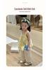 Summer Girls' Two-Piece Set: Spaghetti Strap Doll Shirt & Wide-Leg Pants, Available In Large and Small - 710608.