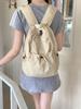 Nylon Folded Backpack For Casual Travel With Drawstring Closure For Students