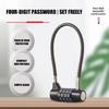 Multipurpose Flexible Cable Combination Lock for Security in Home Travel and Business Applications