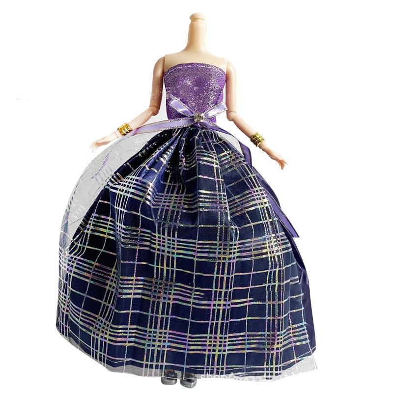 

30Cm Doll Clothing 1/6 Dress Up Doll Wedding Dresses Fashion Play House Princess Trailing Large Dresses For 1/6 Xinyi Fr Bb Doll Set Fits 30cm dolls