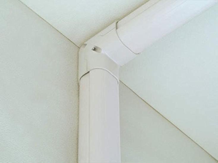 Inaba Denko Pipe Decorative Cover, Slim Corner, 90° Vertical Bend, Ivory, SC-100-I