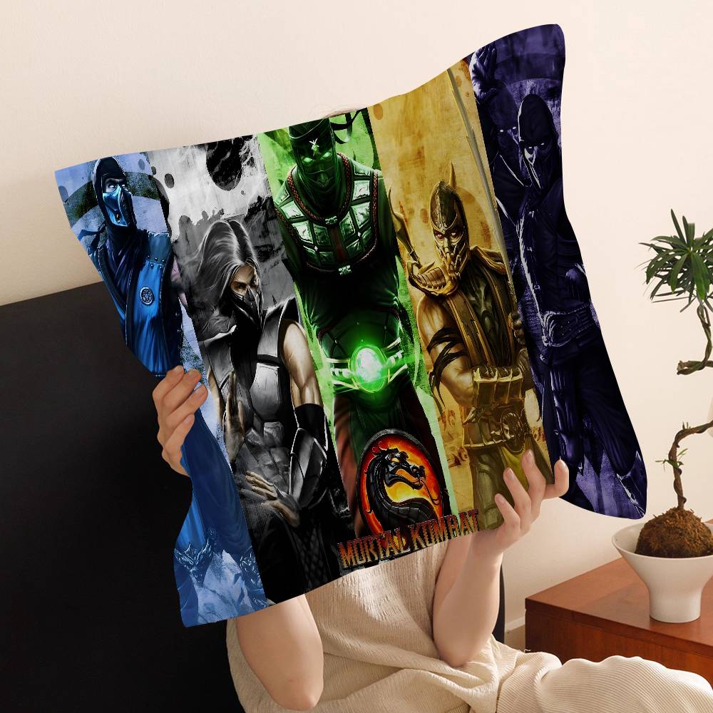 MMortal Kombat Pillow Cover for Bedroom Room and Living Room Sofa Decorative Cushion Cover