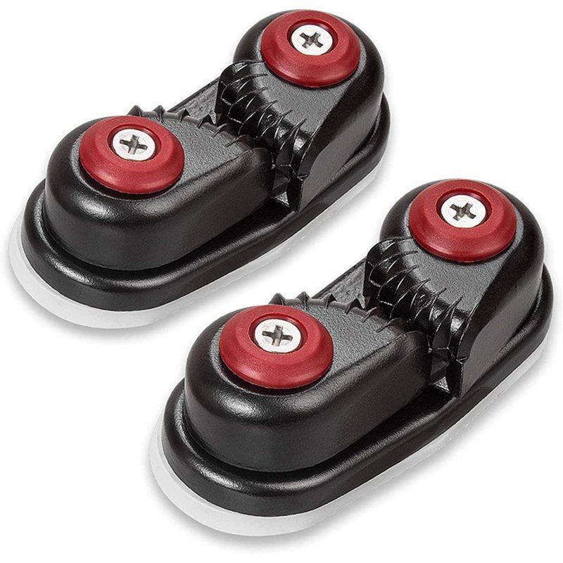 

Алюминиевые зажимы, зажимы для лодочных кулачков Морские парусники Парусники Каяки Каноэ Аксессуары для лодок 2pcs чёрный