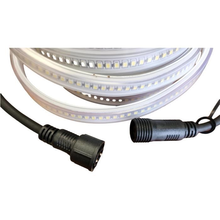 Ruban LED - Light at Job - 10 Mètres - Blanc Froid - PVC - Eclairage Extérieur IP65