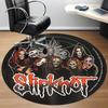 1 Stück Slipknot Band Büro Runder Teppich, Unter Bürostühlen Schlafzimmer Wohnzimmer Heimdekoration a0926050