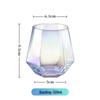 Shangqi Hexagonal Iridescent Glass Tumbler Set