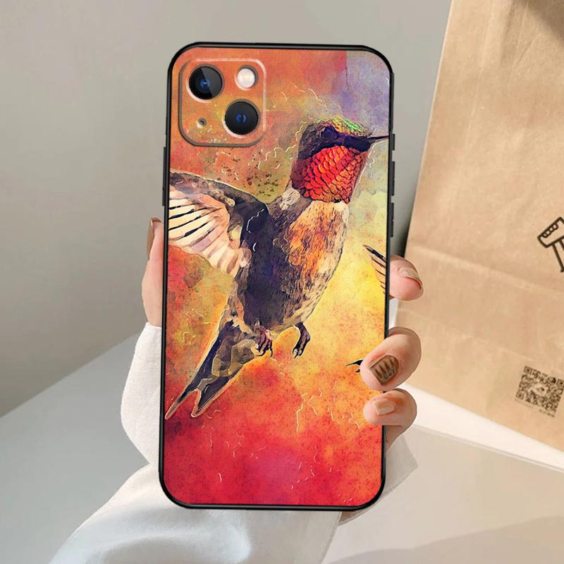 Hummingbird Phone Case For iPhone 17 Air 16 15 14 13 12 11 Pro Max 12 13 Mini 15 16 Plus 16e Cover Coque