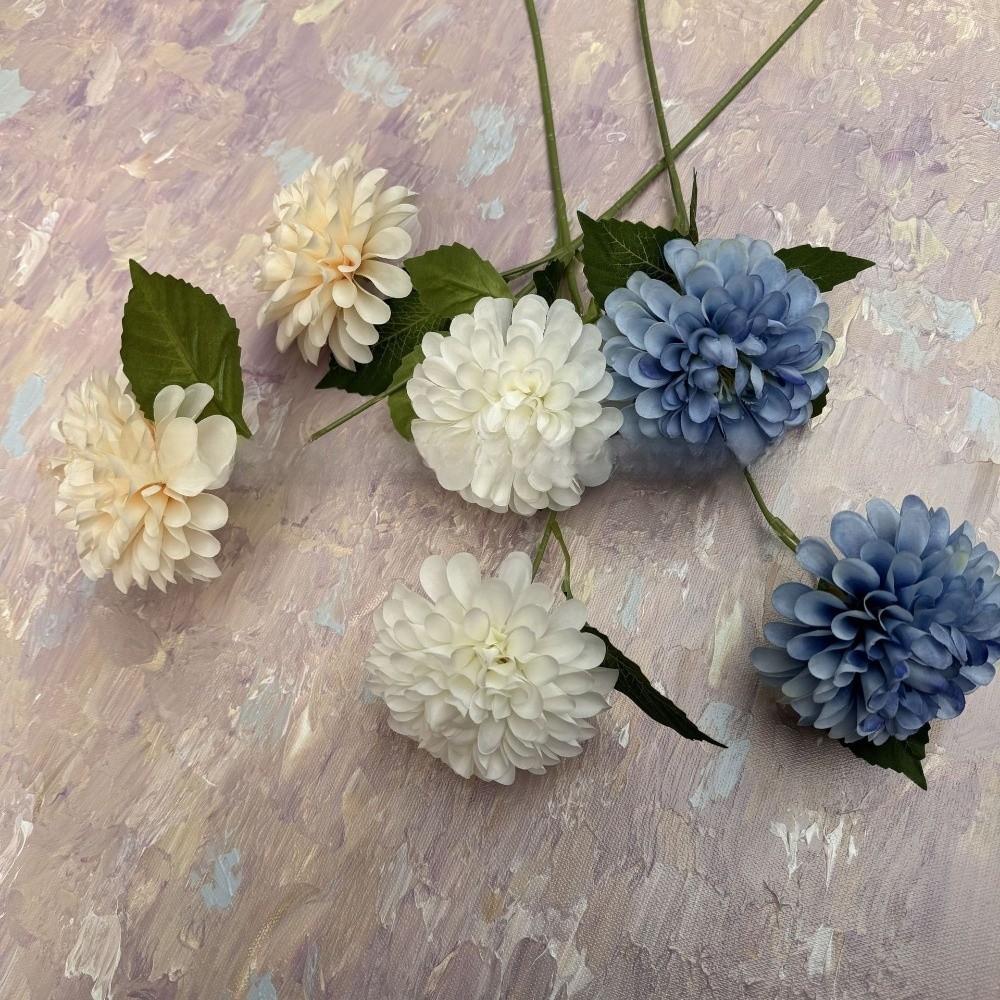 New Silk Artificial Dahlia Flowers Decorative Floral Chrysanthemum Fake Flower Bouquet Artificial Faux Plants Flower Arrangement
