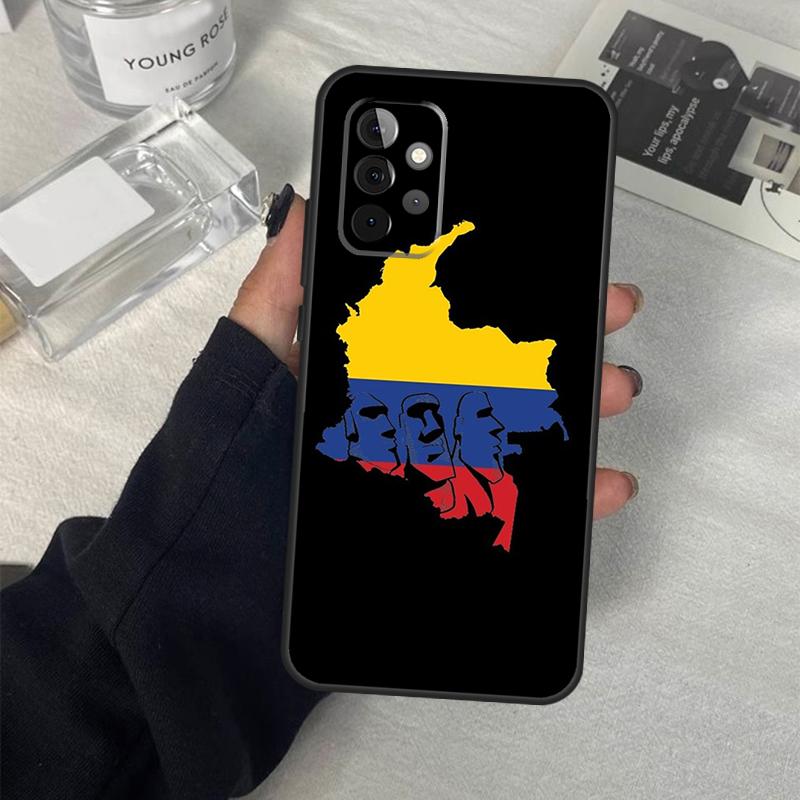 Colombia Flag Cover For Samsung Galaxy A54 A34 A24 A14 A53 A52 A13 A23 A33 A12 A22 A32 A42 A71 A51 Case