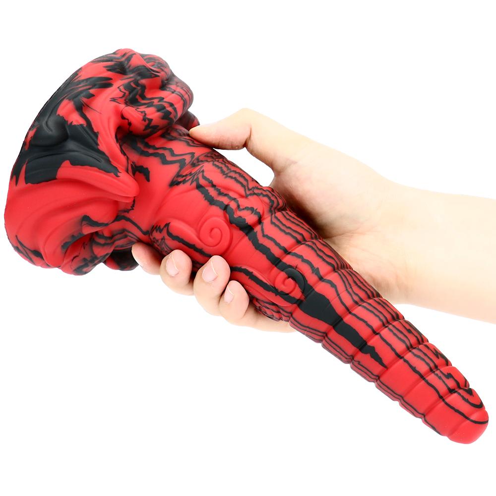 Animal Shaped Liquid Silicone Imitation Real and Fake Dildo, Oversized, Long and Thick Anal Plug, Masturbator, Adult Sex Toy
