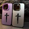 Minimalist Three Color Cross Phone Case For iPhone 17 16e 16 15 14 13 12 11 Mini Pro Max X XR XSMAX 8 7 Air Plus Anti Fall Cover