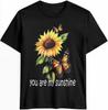 T Shirts for Men Graphic Tees Men Sunshine Sunflower Crew Neck Mens Shirts Short Sleeve Butterfly Casual T-Shirt