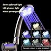Round Head 7 Colors Led Shower Head Handheld LED Rainfall Shower Sprayer  Household