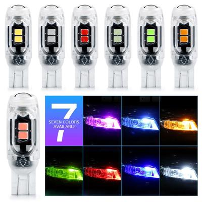 1/4Pcs Car Parking Lights T10 W5W LED Bulbs 3030 5SMD Instrument Lamp Auto License Plate Light