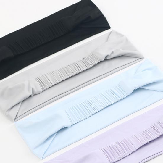 Sports Headband Sweat-Proof Elastic Hair Band Soft Lightweight Headband for Women Men Fitness Yoga Running Workout