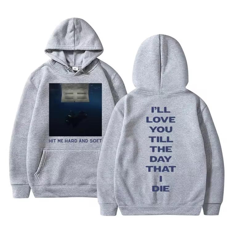 

2024 New Hit Me Hard and Soft Tour Hoodies Streetwear Men Women Fashion Vintage Sweatshirts Casual Oversized Pullovers Fans Gift S