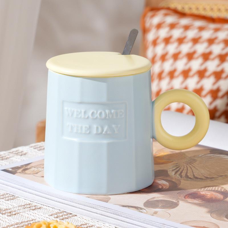 High value Contrasting Mug Ins Style Niche Design Mug Gift Box Creative Water Cup Coffee Cup
