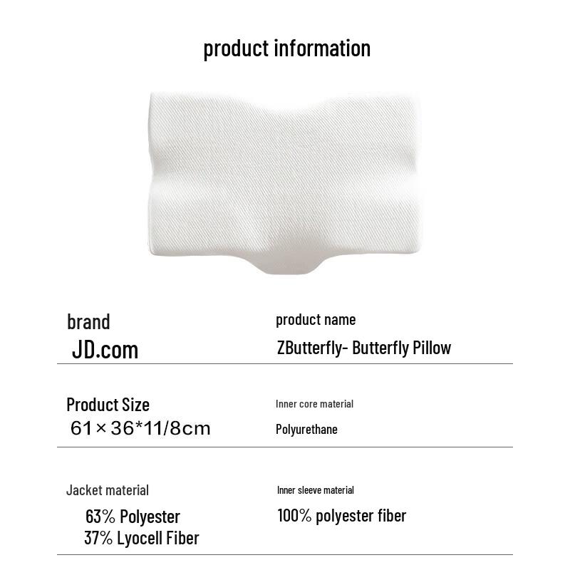 Ergonomic Butterfly Cervical Memory Foam Pillow