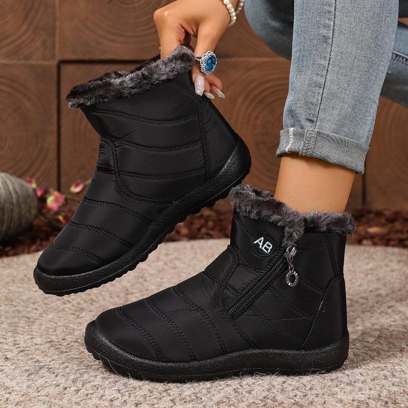 New Women's Boots: Thick-soled, Lightweight, Fleece Waterproof Women's Shoes, High-top Snow Boots