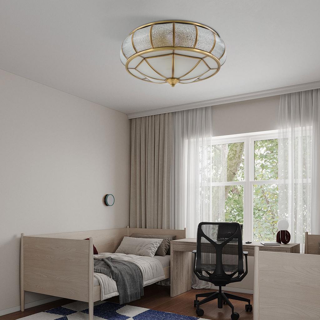 Modern Crystal Ceiling Light Fixture, 4-Light E26 Base No Bulbs Included, 110V Voltage for Living Room Bedroom,Easy Installation