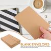 50pcs A4 Invitation Envelopes Self Seal Wedding Greeting Cards Blank Paper Party Student Brown Beige Color Photos Mail