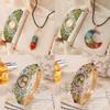 Vintage Palace Style Flower Pendant Watch For Women With Quartz Movement And Alloy Band