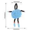 Dog Interactive Tug Squeaky Pet Tug with Lanyard for Training Chewing Pulling Fun and Exercise for Small Medium Large Puppies