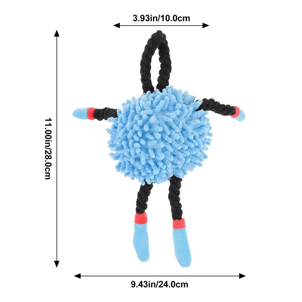 Dog Interactive Tug Squeaky Pet Tug with Lanyard for Training Chewing Pulling Fun and Exercise for Small Medium Large Puppies