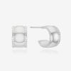 St.Scott London [Silver 925] Glam Edge Earrings / Stj-Ea1775Wg