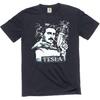 Nikola Tesla T-Shirt Tesla with Electrical Gun Men's Funny T-Shirt