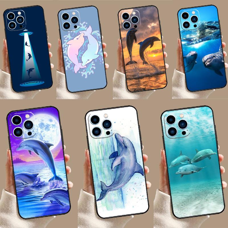 Ocean Dolphin Case For Samsung Galaxy S26 S25 Ultra S20 S21 S22 S23 S24 Ultra S10 Plus S25 FE Cover Coque