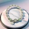 2025 Jadeite Green Jade Rabbit Bracelet: High-End Chinese Style, Year of the Snake, Elegant Women's Niche Beaded Design