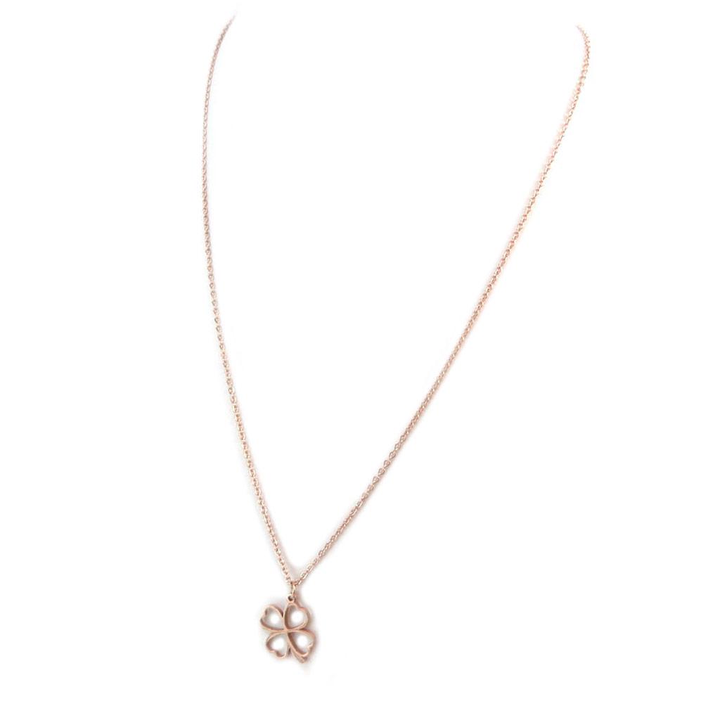 Les Trésors De Lily [P5055] - Necklace Set + Pink Gold 'Clover' Steel Buckles (gold Pink)