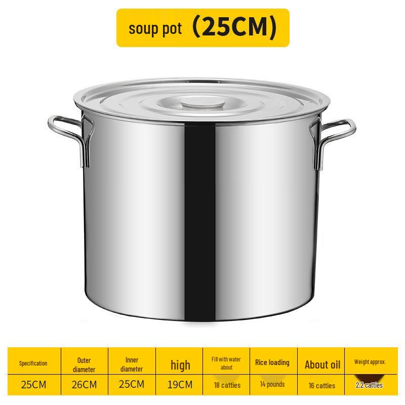 ShengJia Commercial Stainless Steel Multipurpose Pot with Lid
