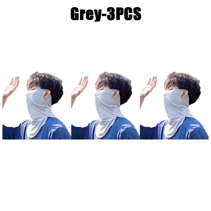 Unisex UV Protection Outdoor Neck Wrap Cover Sports Sun Proof Bib Ice Silk Mask Face Cover Neck Wrap Cover Sunscreen Face Scarf