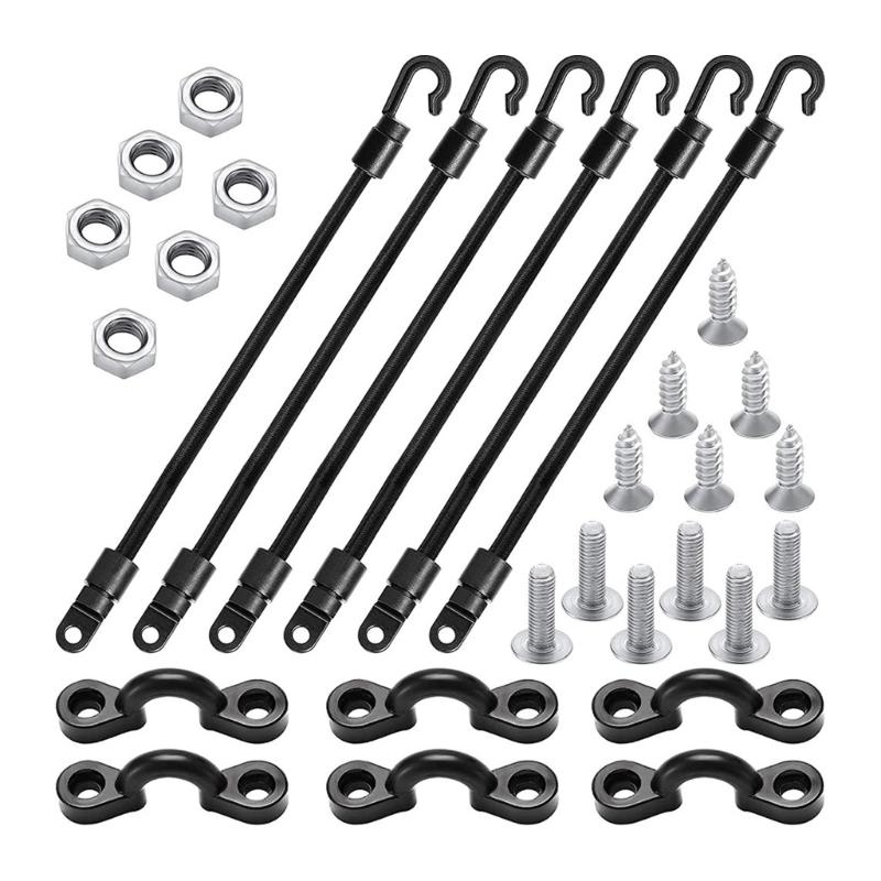 

Эластичные шнуры с крючками-застежками, костюм, держатель для удочек с креплением на палубу рыболовных лодок, пряжки для веревок для каноэ и лодок, принадлежности 1