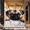 Mops (162) Tapiserie Personalizată cu Temă Nume Personalizat Text Tapiserie de Agățat pe Perete Decor Acasă Pânză de Fundal