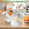 1 Pc Rotary Cheese Grater Efficient Cheese Shredder Slicer with 12 Stainless Steel Changeable Blades Manual Rotary Carrot Cutter