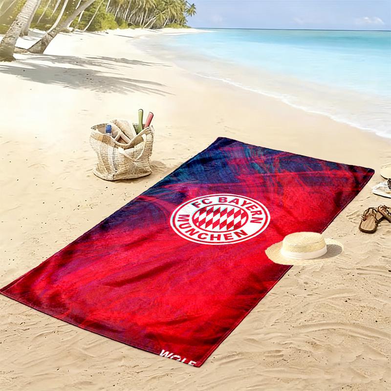 Bayern Munich Football Glory beach towel beach Portable for travel seaside quickdrying swim towel Absorbent bath towel Comfort