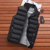 Herrenweste Winddichte Weste Herrenjacke Ärmellose Weste Winterjacke Lässiger Mantel Herren Daunen Baumwolle Warm Verdicken Weste dickes Gilet